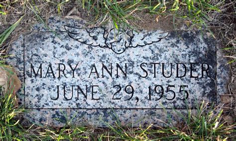 Mary Ann Studer Homenaje De Find A Grave