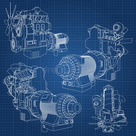 Diesel Engine Stock Illustrations 36363 Diesel Engine Stock