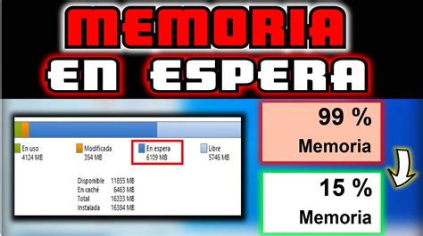 COMO LIBERAR MEMORIA RAM EN ESPERA EN WINDOWS 2023 RStutoriales