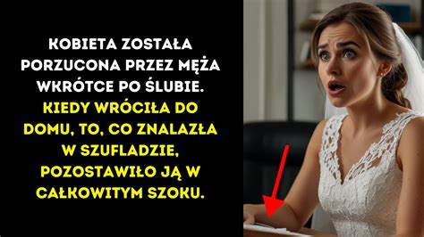 Kobieta Zosta A Porzucona Przez M A Wkr Tce Po Lubie To Co Wydarzy O