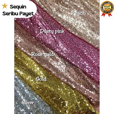 Jual COD SEQUIN 1000 Payet Kain Sekuin Kain Seribu Payet Bahan