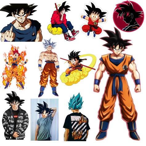 Goku Anime Scrapbook Stickers Printable Stickers Cartoon Movies