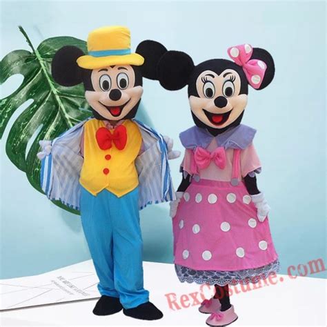 Disney Mickey Minnie Mouse Mascot Costume For Adult