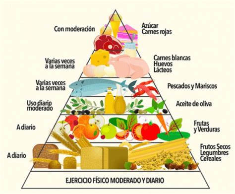 Piramide Alimenticia Etiquetada En Español