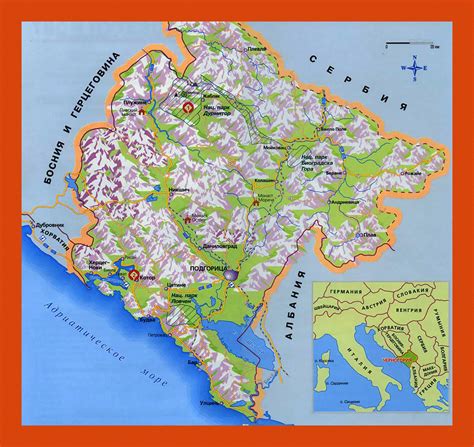 Map Of Montenegro Maps Of Montenegro Maps Of Europe  Map