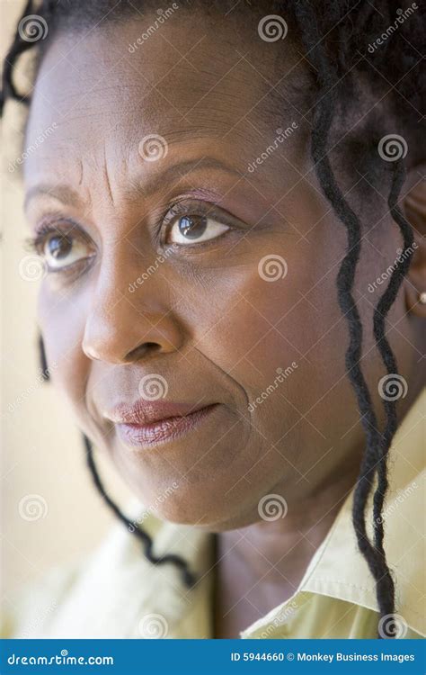Head Shot Of Woman Stock Photo Image Of African Angry 5944660