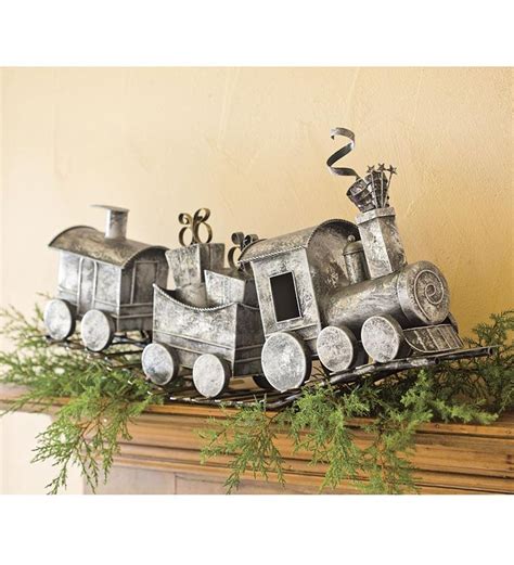 Holiday Metal Train Home Décor Indoor Holiday Decor Train Decor