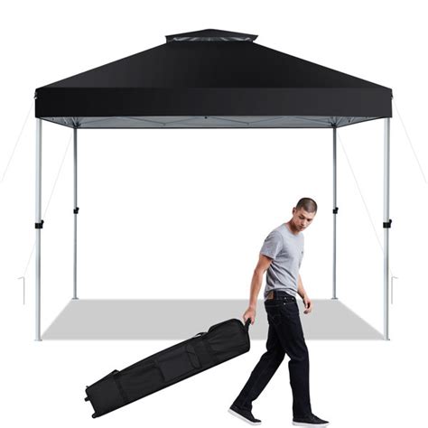 Gymax 9 Ft W X 10 Ft D Steel Pop Up Canopy Wayfair