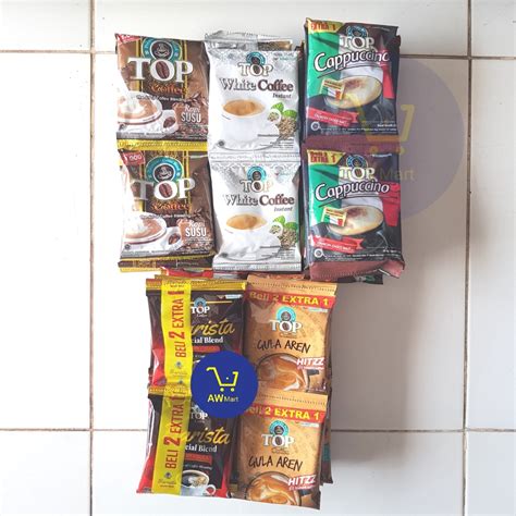 jual top kopi top coffee renceng sachet  varian top white top