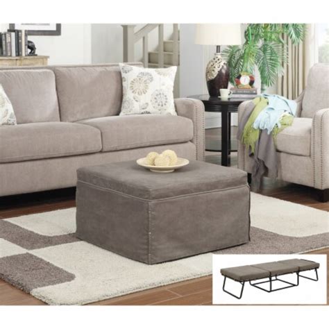 Designs4Comfort Folding Bed Ottoman , Taupe, 1 unit - Kroger