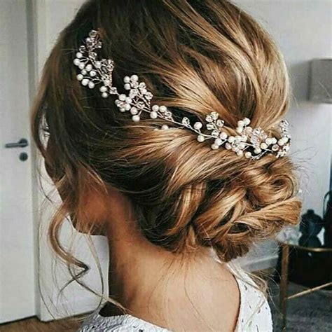 Sparkling hair accessories will soon define long hair styles wedding 34