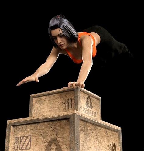 Parkour Girl 2 3d Model