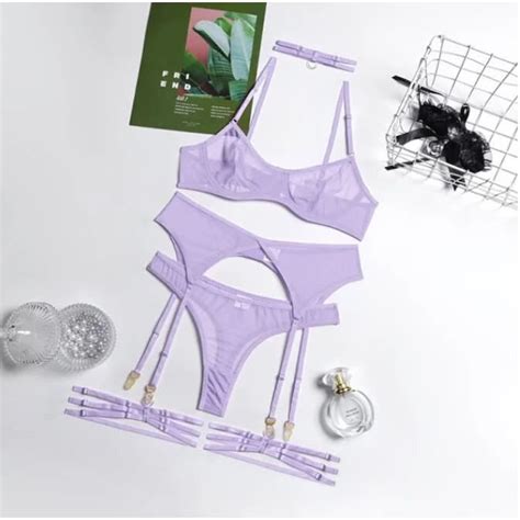 Ensemble De Lingerie MARQUE Purple Soutien Gorge Culotte Sensuel Blanc Cdiscount