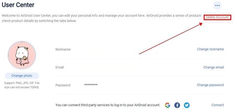 Como Excluir Fechar A Conta Pessoal Do AirDroid Centro De Suporte