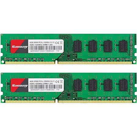 Kuesuny 8GB 2x4GB DDR3 1333 UDIMM RAM PC3 10600U DIMM 1 5V CL9 2RX8