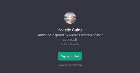Holistic Guide - Holistic guidance - TAAFT