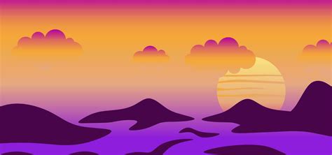 Sunset Background Vector Ilustration 23402396 Vector Art at Vecteezy