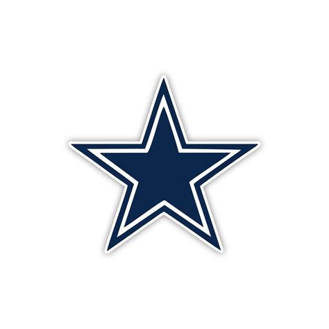 Dallas Cowboys – Star – Full Color Vinyl Sticker – Custom Size – Sports ...