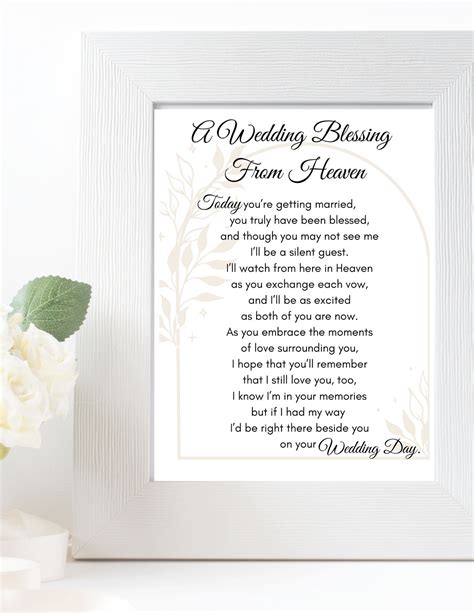 Poem from heaven on your wedding day | Honestweddingadvice.com