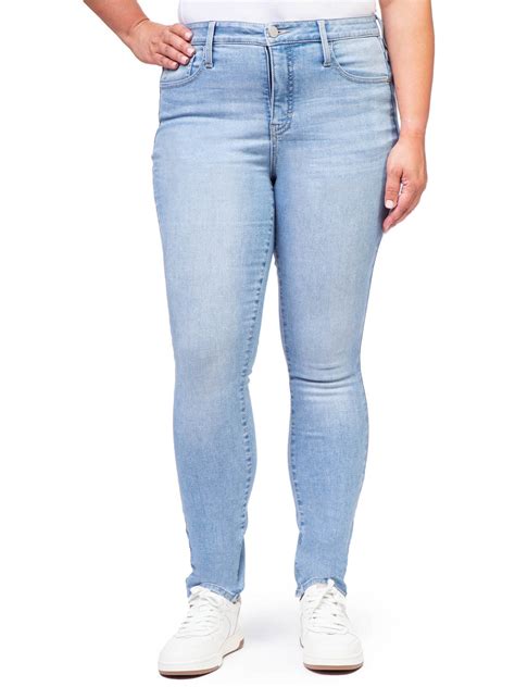 Jordache Women S High Rise Curvy Jeans Sizes 2 22 Walmart