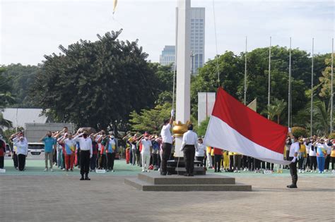 Kemenpora RI Gelar Upacara Peringatan Hari Sumpah Pemuda Tahun 2022 Di