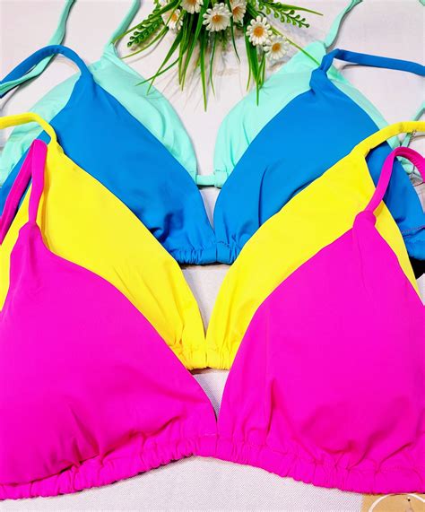 Bikini Triangulos Lisos Parte De Arriba Margarita Margarita Red