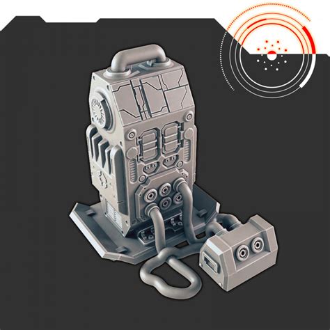 D Printable Sci Fi Scenery Energy Shields And Power Unit Support