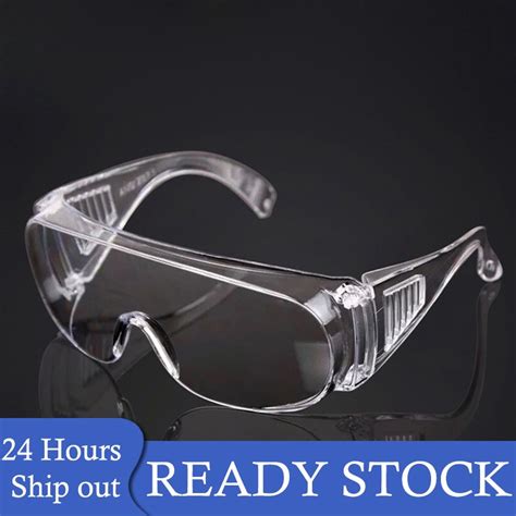 Ready Stock Safety Glasses Lab Eye Protection Medical Protective Eyewear Clear Lens Workplace