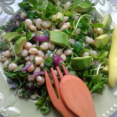 Ensalada De Porotos Blancos Palta Y Berros Receta De Daaaaay Cookpad