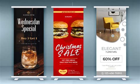 Design Eye Catching Roll Up Retractable Banner And Billboards By