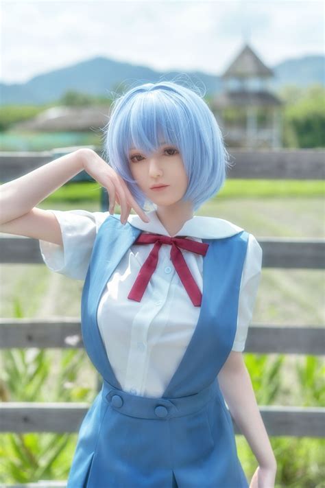 156cm 5ft1 F Cup Silicone Sex Doll Rei Ayanami RosemaryDoll