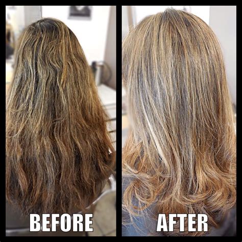 Peter Transformed His New Client S Hair In To Beautiful Sun Kissed Blonde Balayage Highlight T