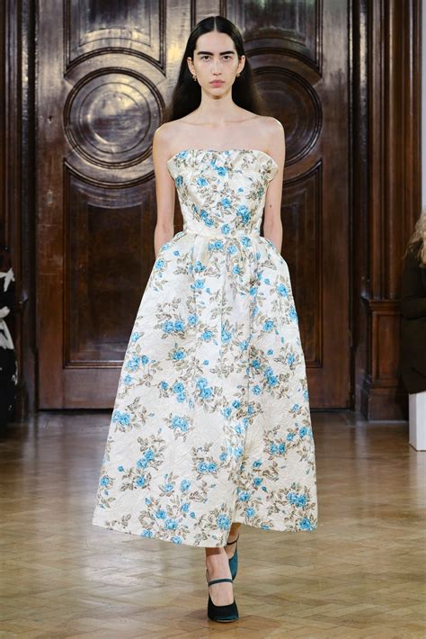 Graciela Strapless Dress in Turquoise Floral Crushed Italian Duchess