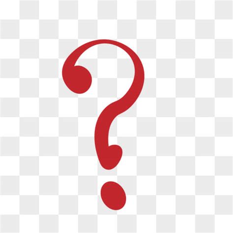 Download Red Question Mark in Upside-Down Pentagon Shape PNGs Online ...