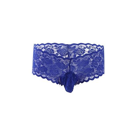 Vemefufu Uomo Boxer Slip Sexy Pizzo Intimo Perizoma Tanga String Uomini Hot Vita Bassa Elastici