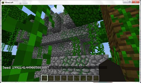 Spawn right next to a jungle temple! Seed: 1992141449085883887 : r/minecraftseeds