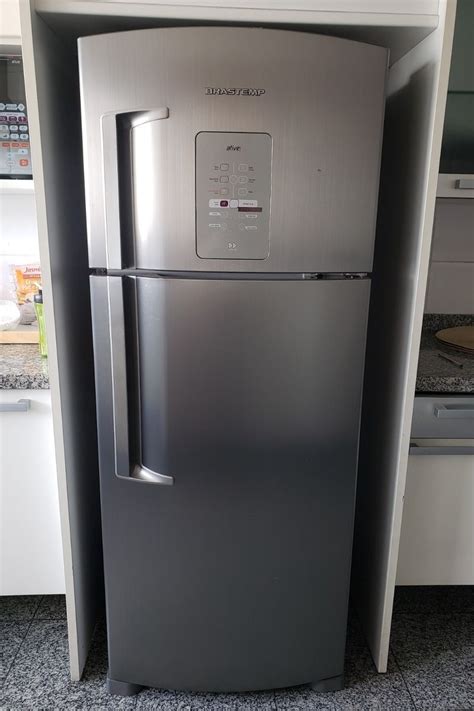 Geladeira Refrigerador Brastemp Frost Free Ative Duplex Inox 403l