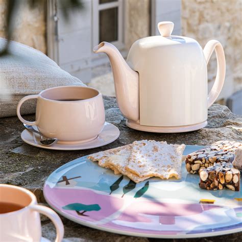 Théière tasses cloche rose nude Salam Monochrome Fabriqué à Vire Normandie La carte