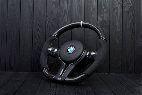 Steering Wheel Bmw F X Carbon Fiber Alcantara Grey Stripe Aza Auto Wheel