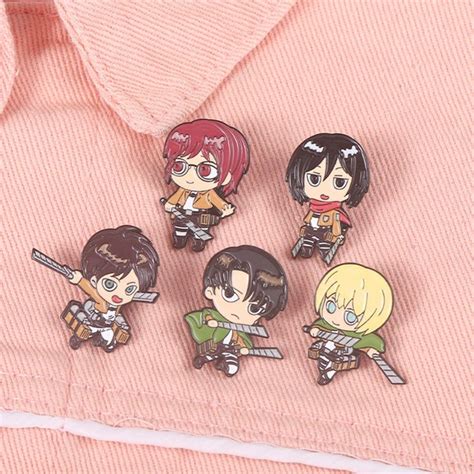 Love Bling Usa Jewelry Attack On Titan Eren Yeager Enamel Pins 57