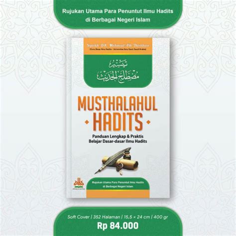 Jual Buku Islam Musthalahul Hadits Panduan Lengkap Dan Praktis