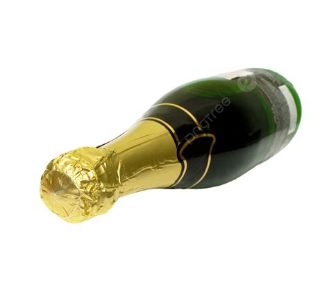 Champagne Bottle Isolated Bottle Alcohol Close Up Png Transparent