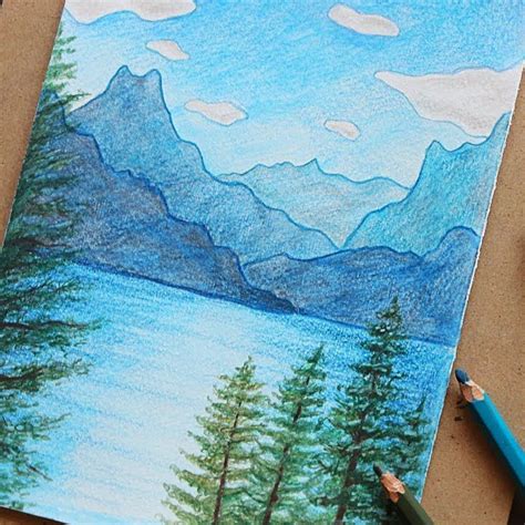 Learn to Draw: How to Draw a Natural Scene with Watercolor Pencils ...