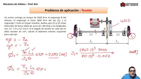 Clase 12 Torsión Engranajes Problema 2 YouTube