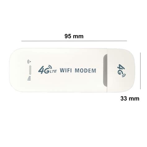 3IN1 LTE 4G Модем USB Преносим WiFi Бял HotSpot 150Mbps USB порт