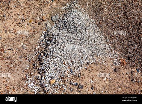 Pile Of Gravel For Pavement Construction Stock Photo Alamy