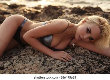 Outdoor Fashion Portrait Sexy Lady Bikini Stock Photo Edit Now