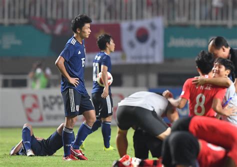 サッカー日本代表：アジア大会・決勝 日本 Vs 韓国 毎日新聞