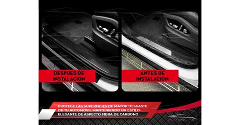 Cinta Protector Embellecedores Estribos Fibra Carbono M Cm Car Wrap