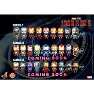 Hot Toys Cosbi 鋼鐵人 盲盒 盒玩 第1彈 IRON MAN Marvel Studios 蝦皮購物